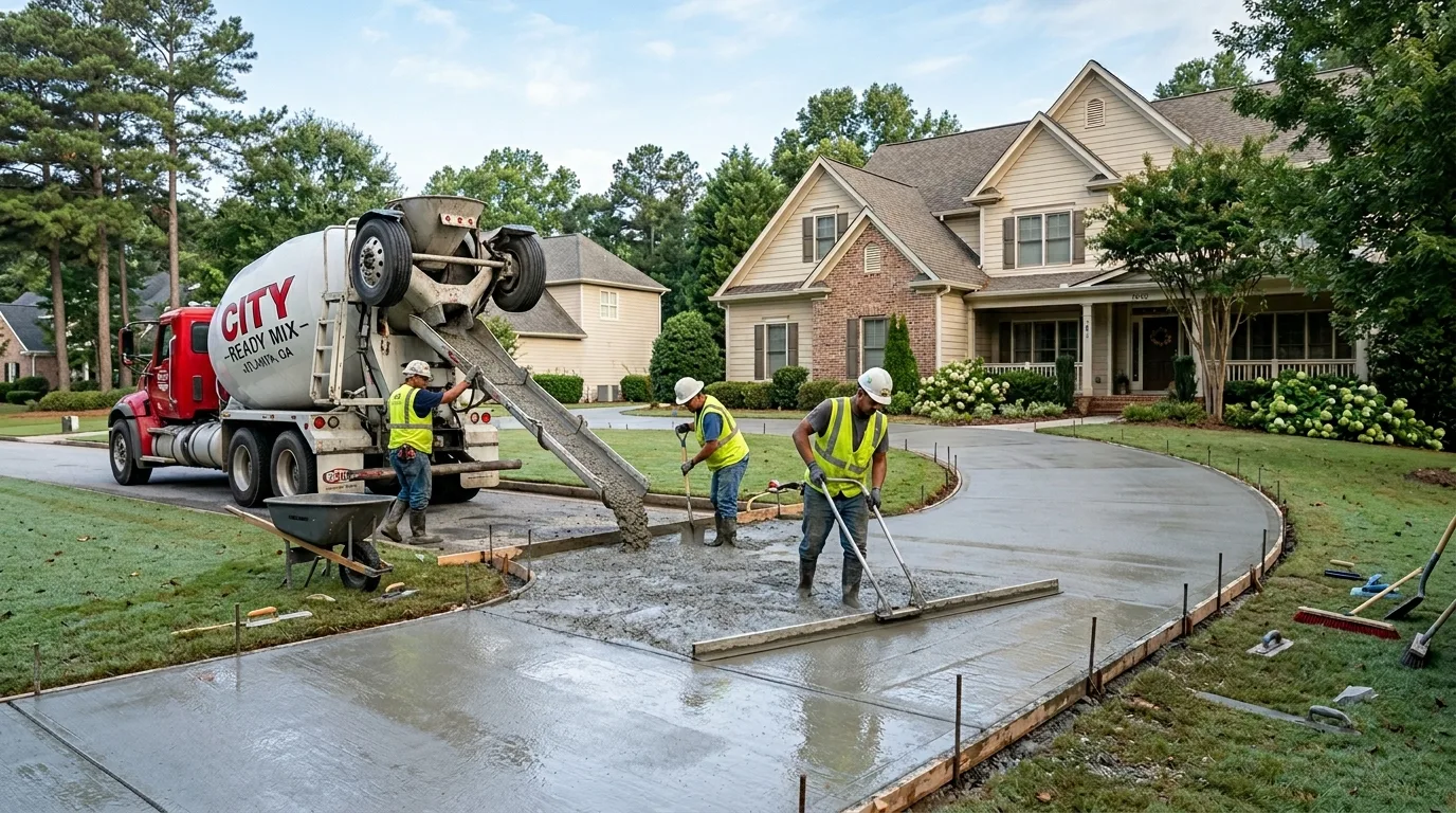 Best Time to Pour Concrete in Lawrenceville GA
