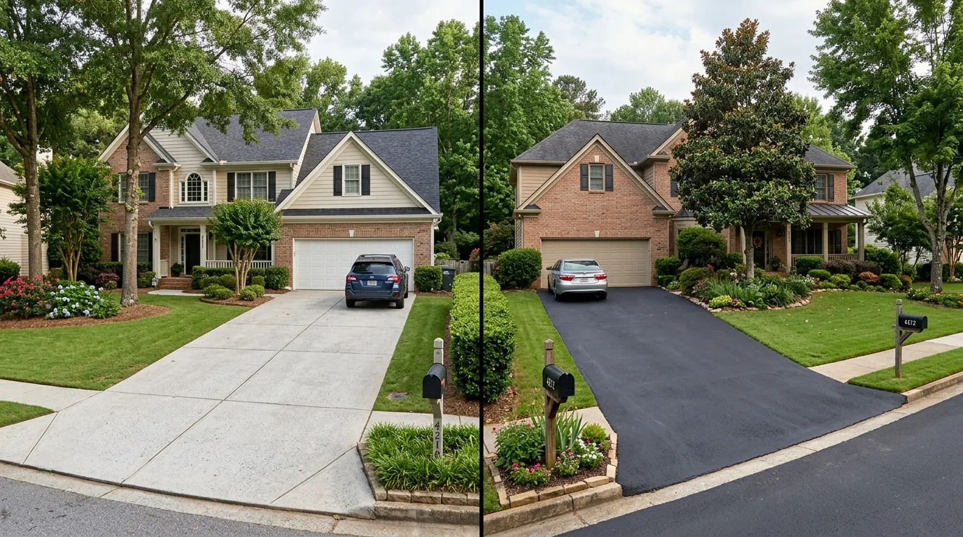 Concrete vs Asphalt Driveways in Lawrenceville GA