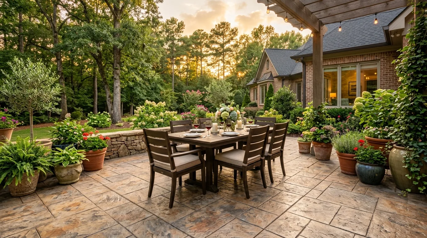 Stamped Concrete Patio Ideas for Lawrenceville GA Homes